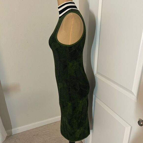 Guess Green Cowl Neck Sweater Dress M - Picture 3 of 5